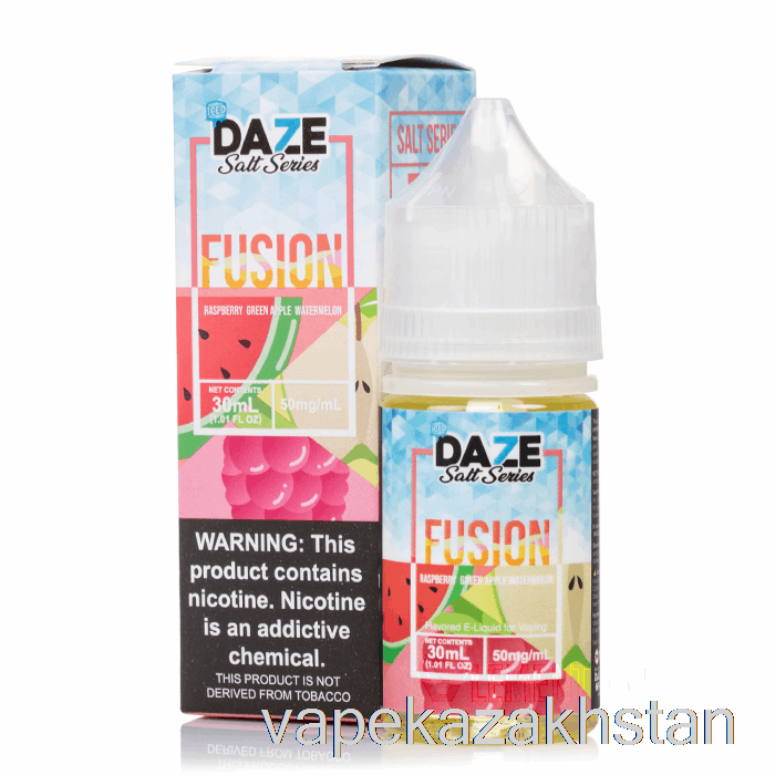 Vape Smoke ICED Raspberry Green Apple Watermelon - 7 Daze Fusion Salt - 30mL 50mg
